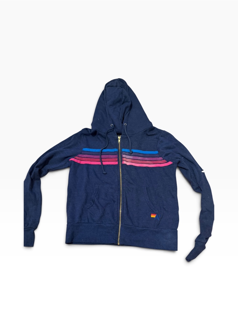 Aviator Nation Stripe Hoodie XS Flawed